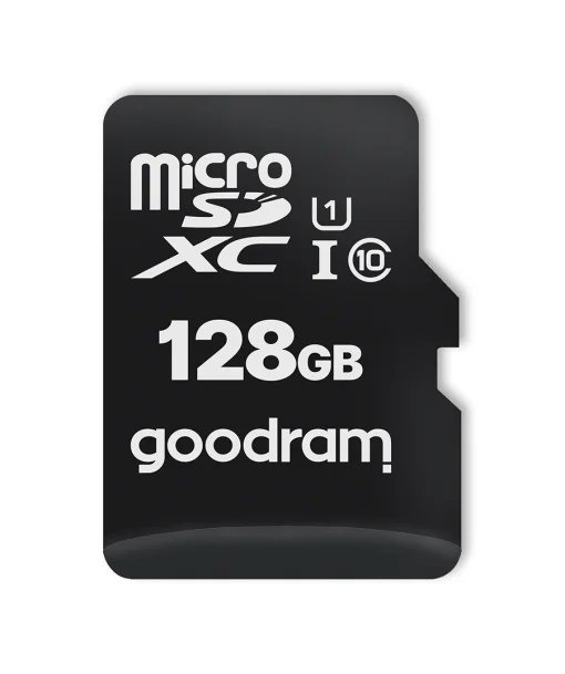 Карта памяти MicroSDXC 128GB UHS-I Class 10 GOODRAM + SD-adapter + OTG Card reader (M1A4-1280R12)